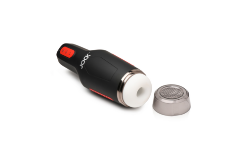 Suction and vibrating masturbator 15X black | Ultimate sensation