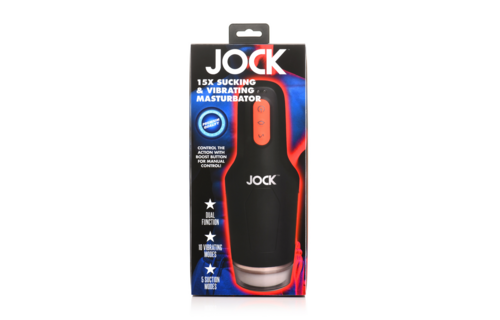 Sucking and Vibrating Masturbator - 15X - Black