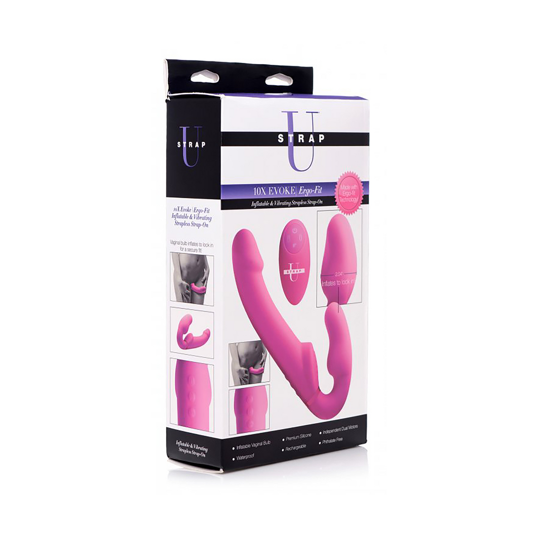 Evoke Ergo Fit Strapless Strap-On mit Fernbedienung – XR Brands