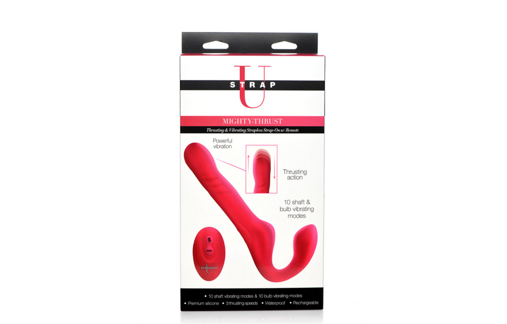 Mighty-Thrust Strapless Strap-On with Remote Control | XR Brands