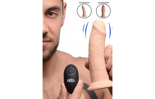 Swell - Aufblasbarer und Vibrating Silikon Dildo - 7 / 18 cm