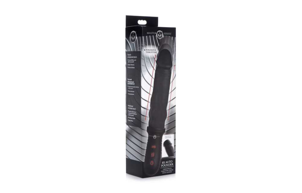 Auto Pounder - Vibrerende Dildo met Handvat & Sterke Stoten