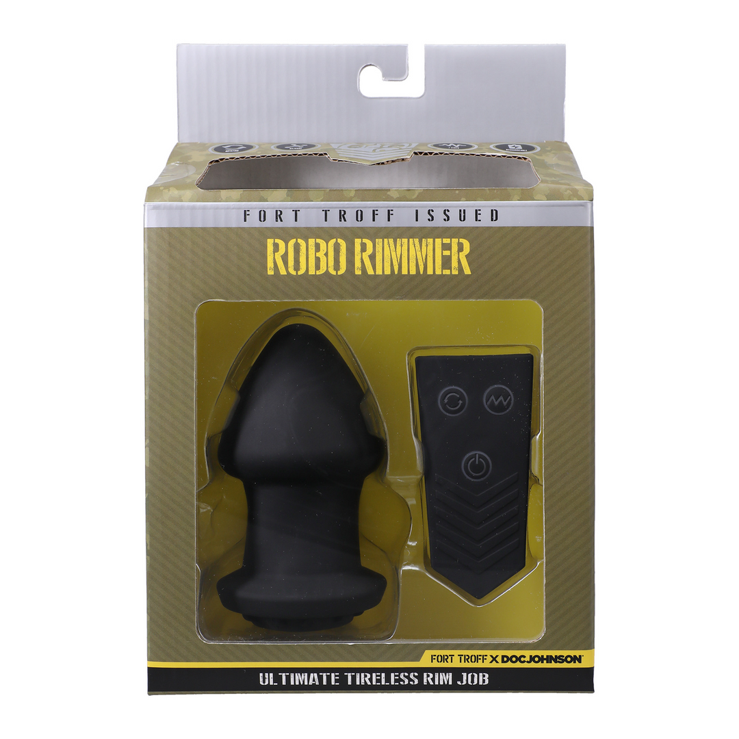 Robo Rimmer X Vibrerende Plug Zwart - Ultiem Genot