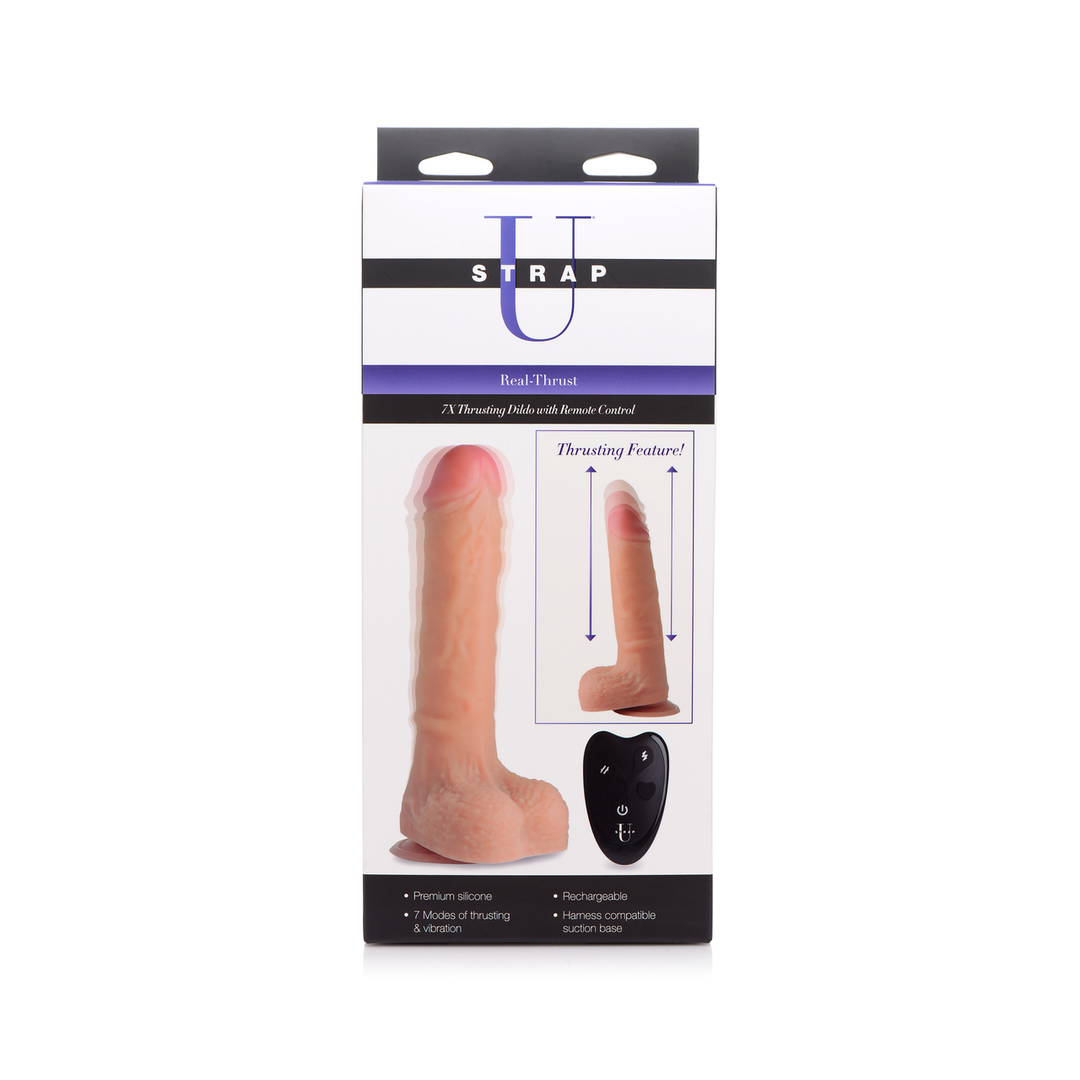 Echter Thrust - Thrusting Silikon Dildo mit Fernbedienung