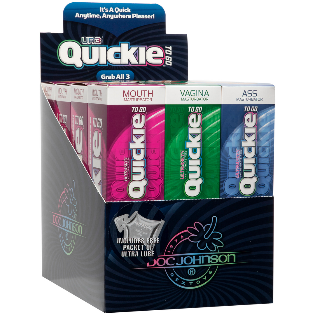 Thekenanzeige mit ULTRASKYN Masturbatoren - 12 Stück