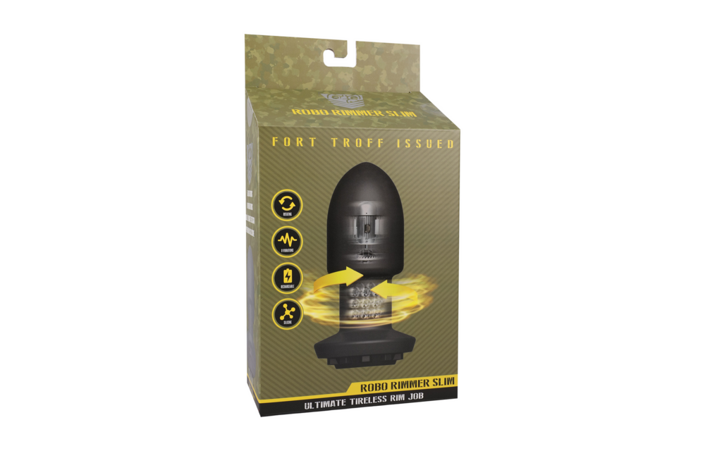 Robo Rimmer Slim 12.5 cm - Wireless Plug Black | Doc Johnson