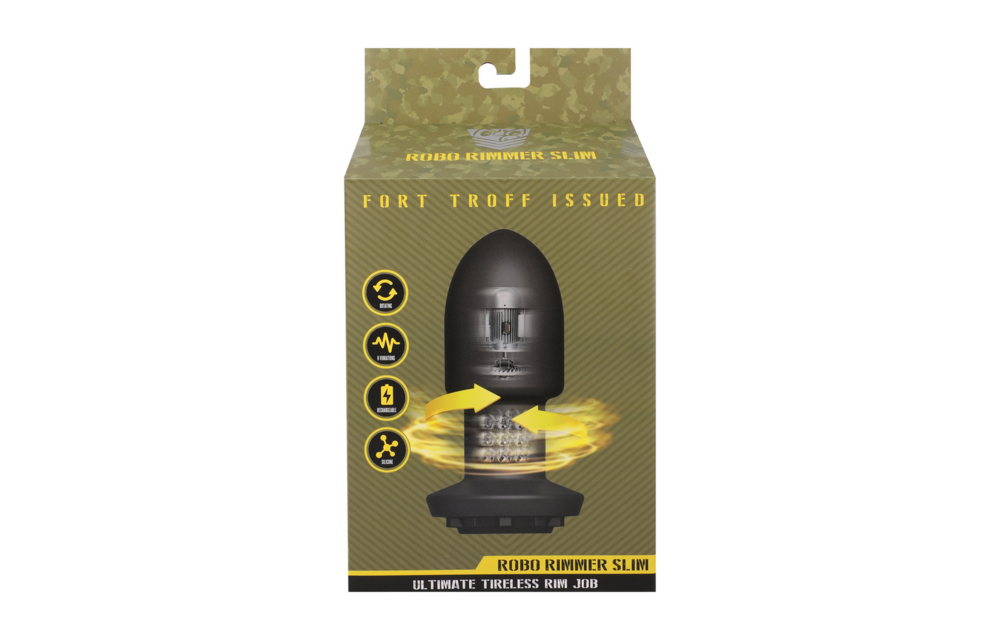 Robo Rimmer Slim 12.5 cm - Wireless Plug Black | Doc Johnson