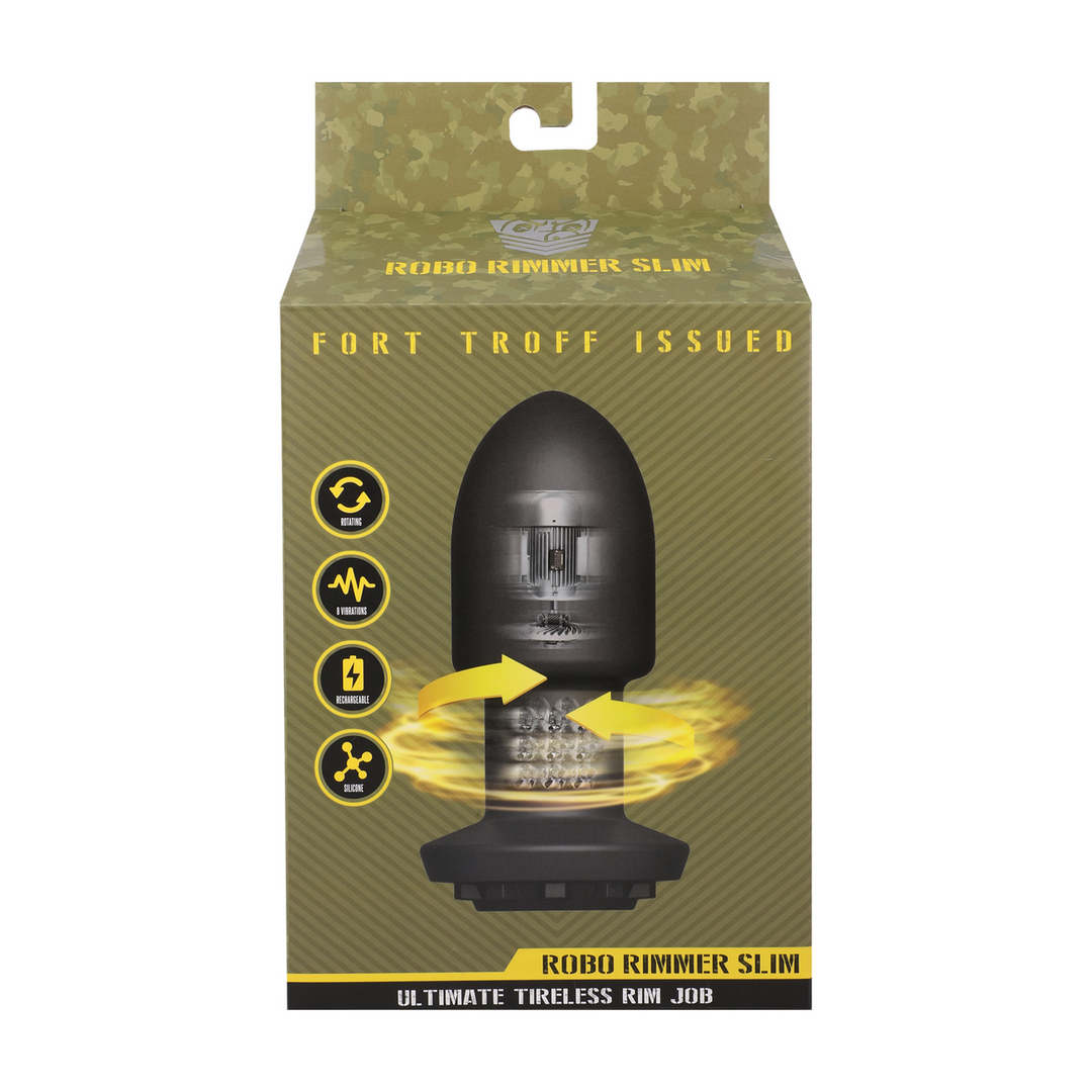 Robo Rimmer Slim 12.5 cm - Wireless Plug Black | Doc Johnson