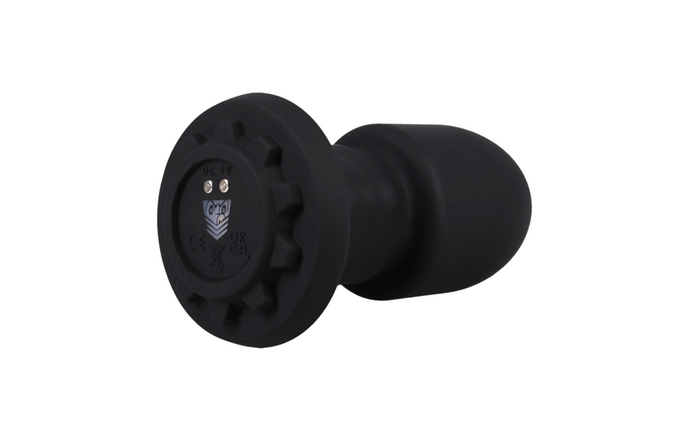 Robo Rimmer Slim 12,5 cm - Draadloze Plug Zwart | Doc Johnson