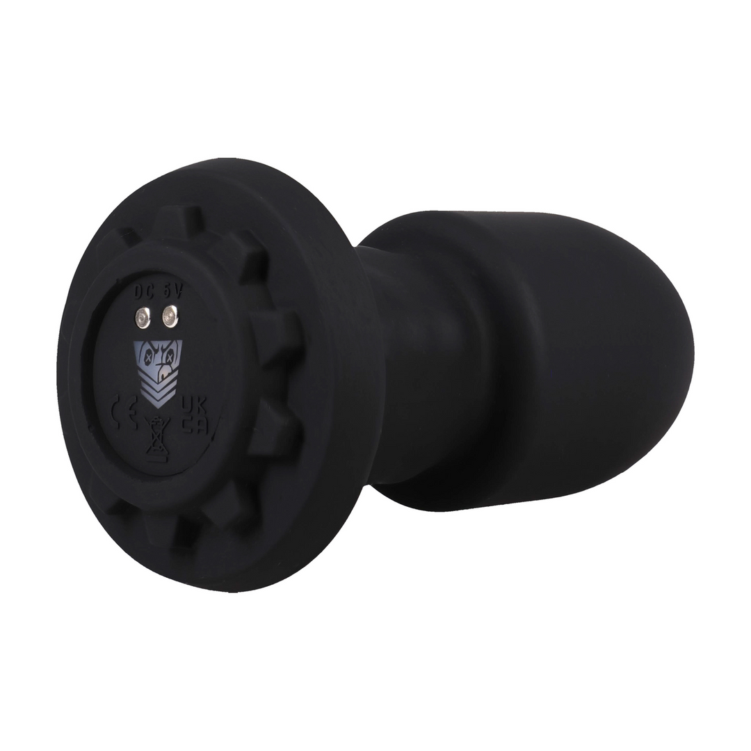 Robo Rimmer Slim 12,5 cm – Kabelloser Plug Schwarz | Doc Johnson