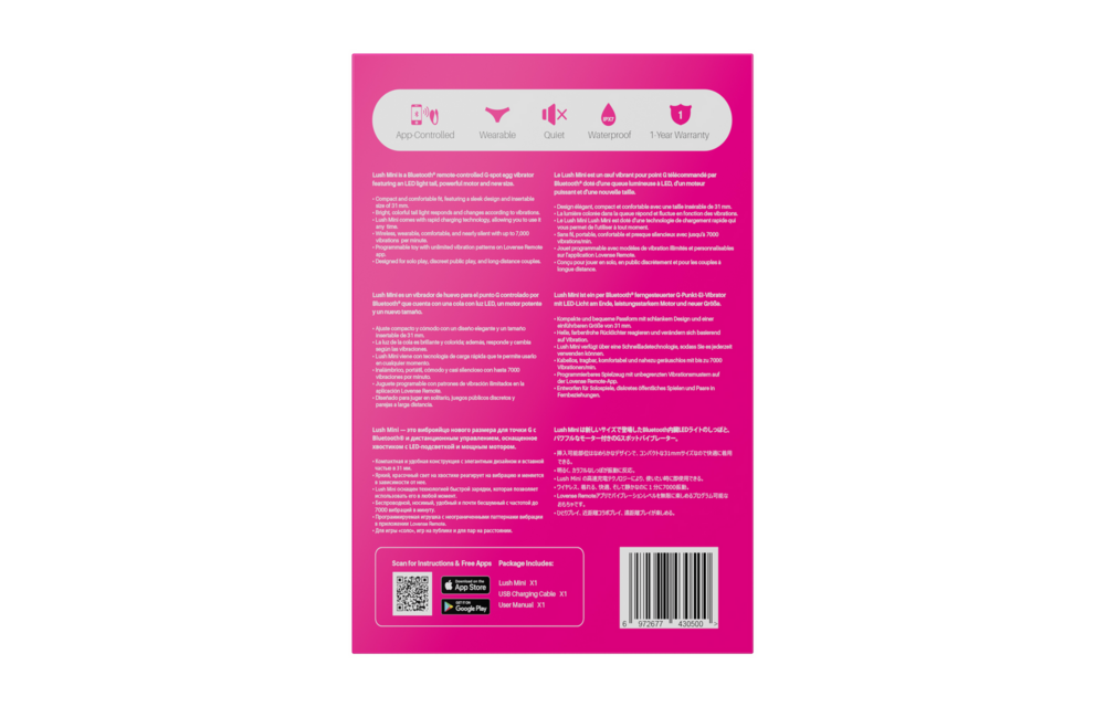 Lush Mini Roze – Krachtige Afstandsbedienbare G-Spot Vibrator