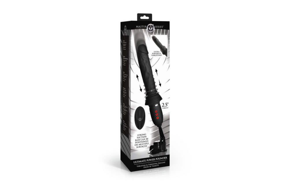 Ultimate Power Pounder – Leistungsstarker Silikondildo Schwarz