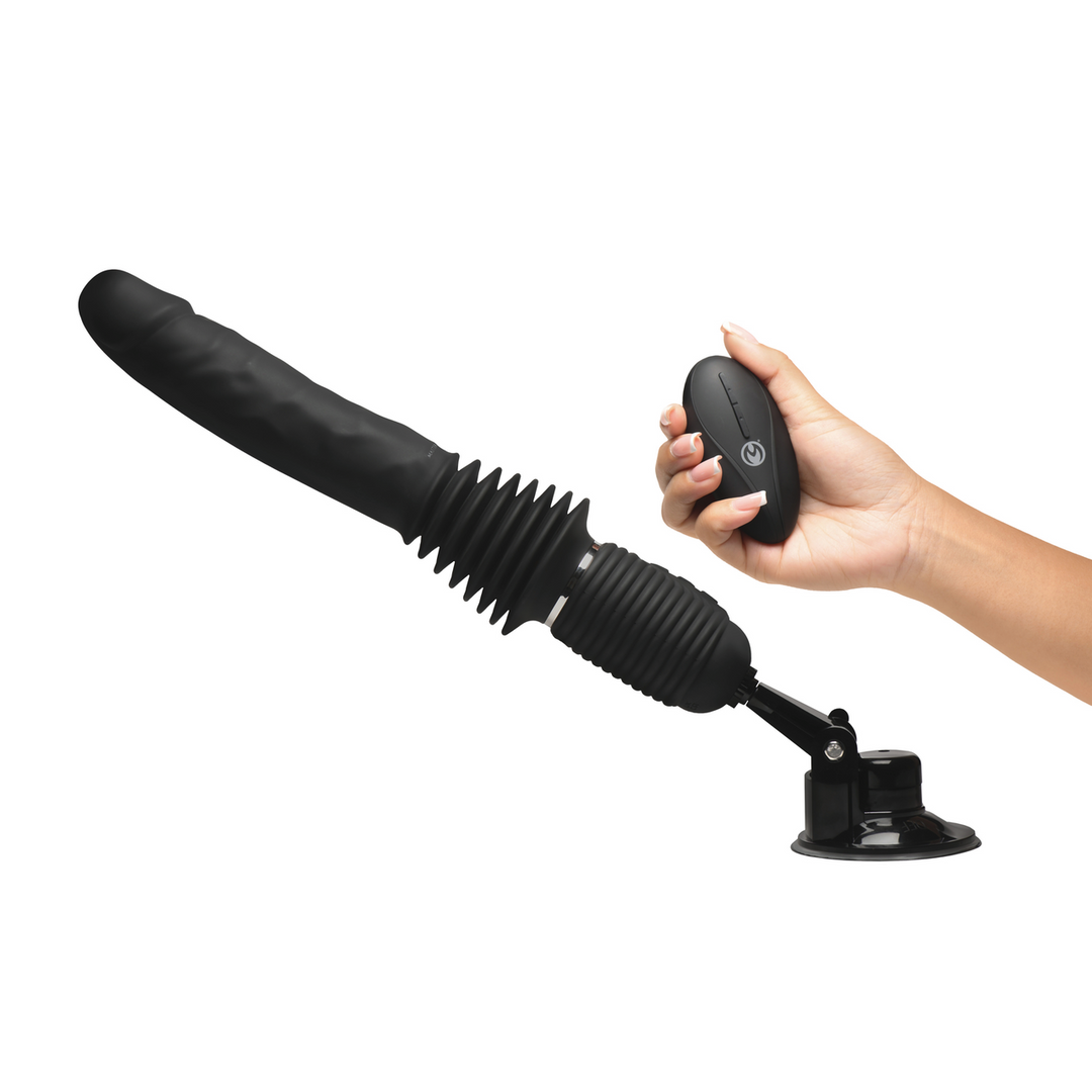 Ultimate Power Pounder – Leistungsstarker Silikondildo Schwarz