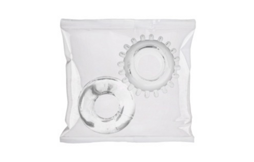 2er-Pack C-Ring Set - Bulk Nachfüllung 50 Stück - Clear