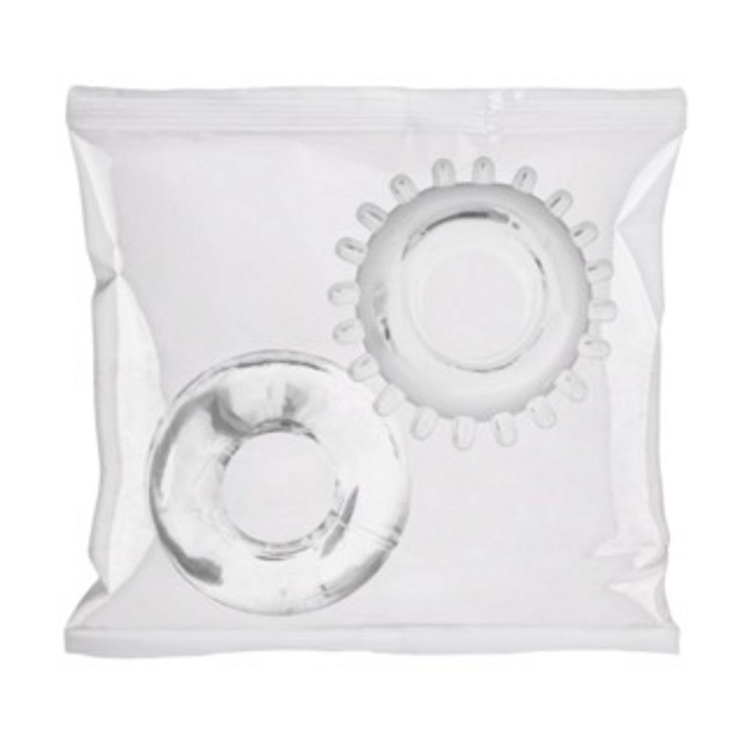 2er-Pack C-Ring Set - Bulk Nachfüllung 50 Stück - Clear
