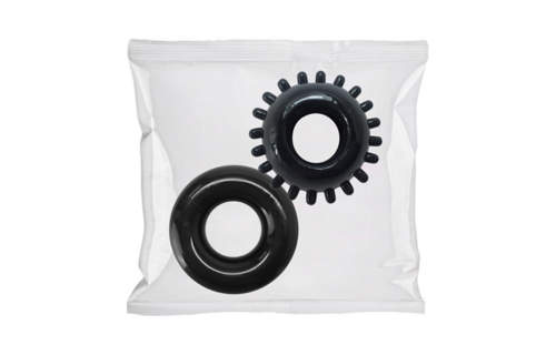 2-pack C-ring set zwart – 50 stuks bulk navulling TPE