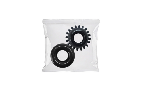 2-Pack Black C-Ring Set Clambowl - Durable & Comfortable
