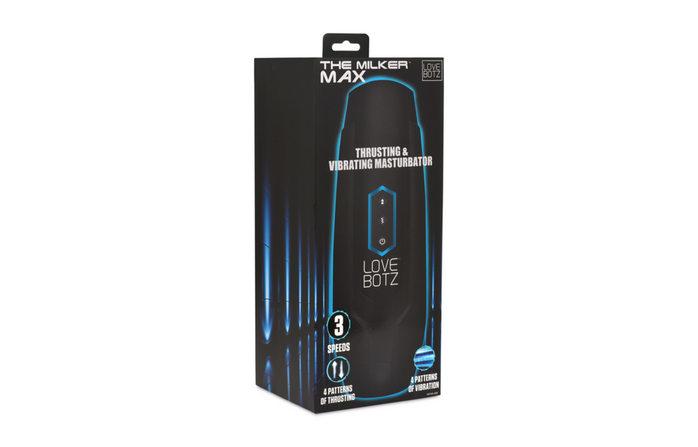 Der Milker Max – 14X Vibrierender Masturbator Schwarz | XR Brands