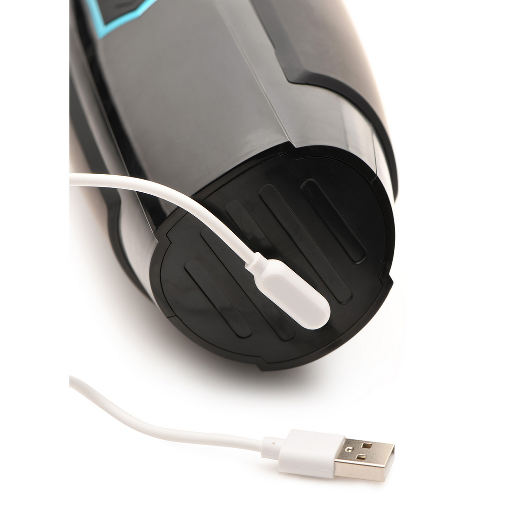 The Milker Max – 14X Vibrating Masturbator Black | XR Brands