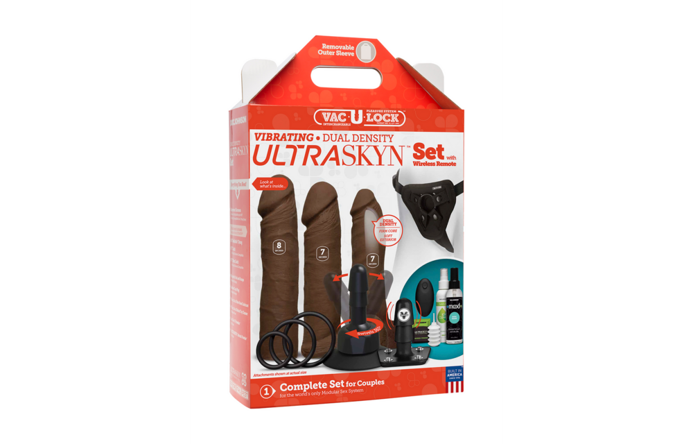 Vibrerende Dual Density ULTRASKYN Speeltjes Set + Afstandsbediening