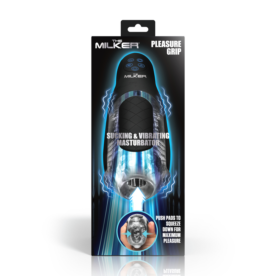 De Milker Pleasure Grip | Zuig- en Vibrerende Masturbator