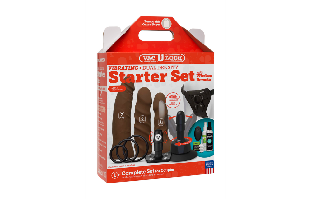 Vibrating Dual Density ULTRASKYN Set 15.2 cm + Remote Control