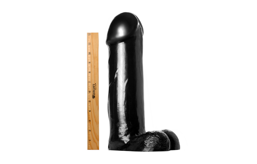 Der Titan Dildo XXL 37,7 cm Schwarz – XXL-Sensation & Vergnügen