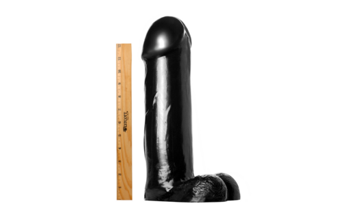 Der Titan Dildo - XXL - 14,5 Zoll - Schwarz