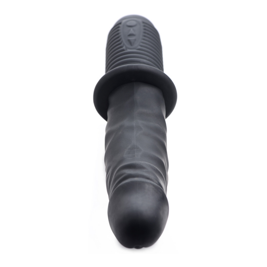 Power Pounder – Leistungsstarker Silikon-Vibrator, schwarz