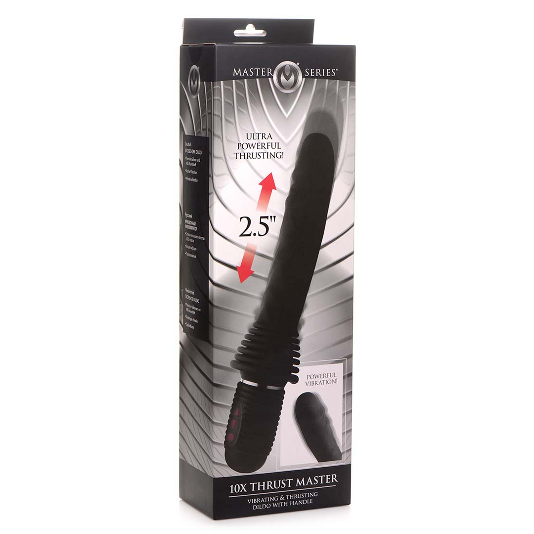 Thrust Master dildo met vibratie & handvat | Ultiem genot