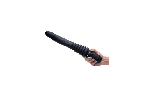 Thrust Master - Vibrating and Thrusting Dildo with Handle