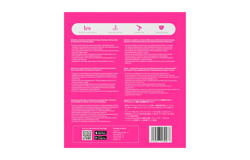 Spinel - Tragbarer thrusting vibrierender und beheizbarer Dildo