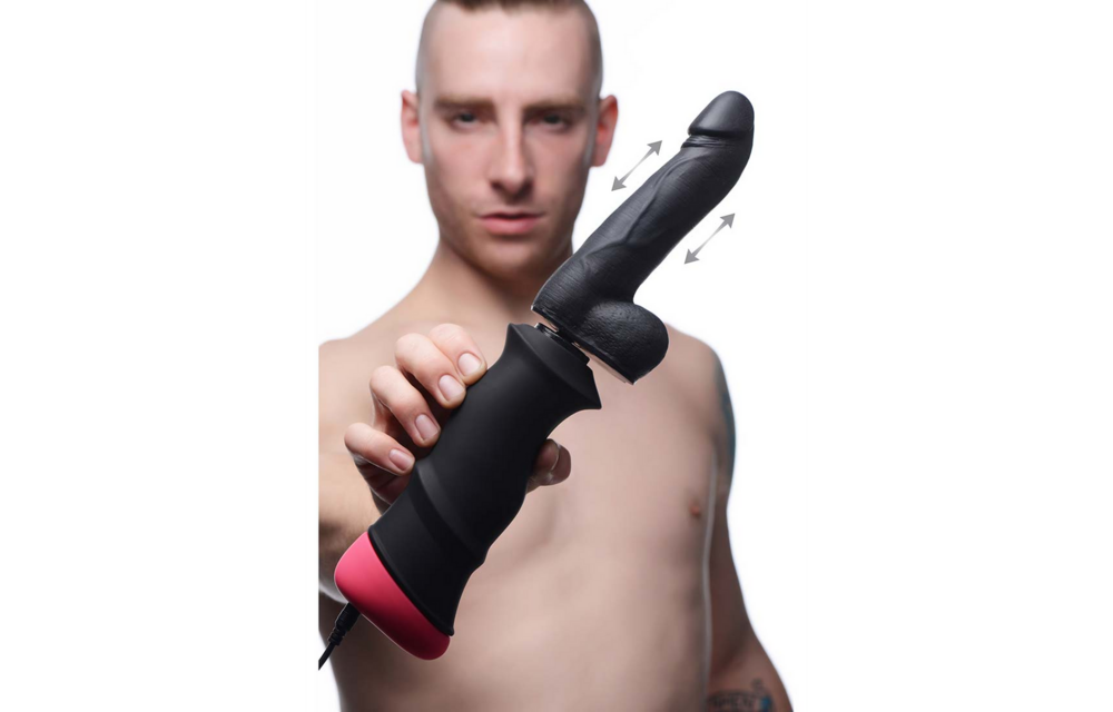 Mega Pounder Handheld Thrusting Dildo - Powerful & Realistic