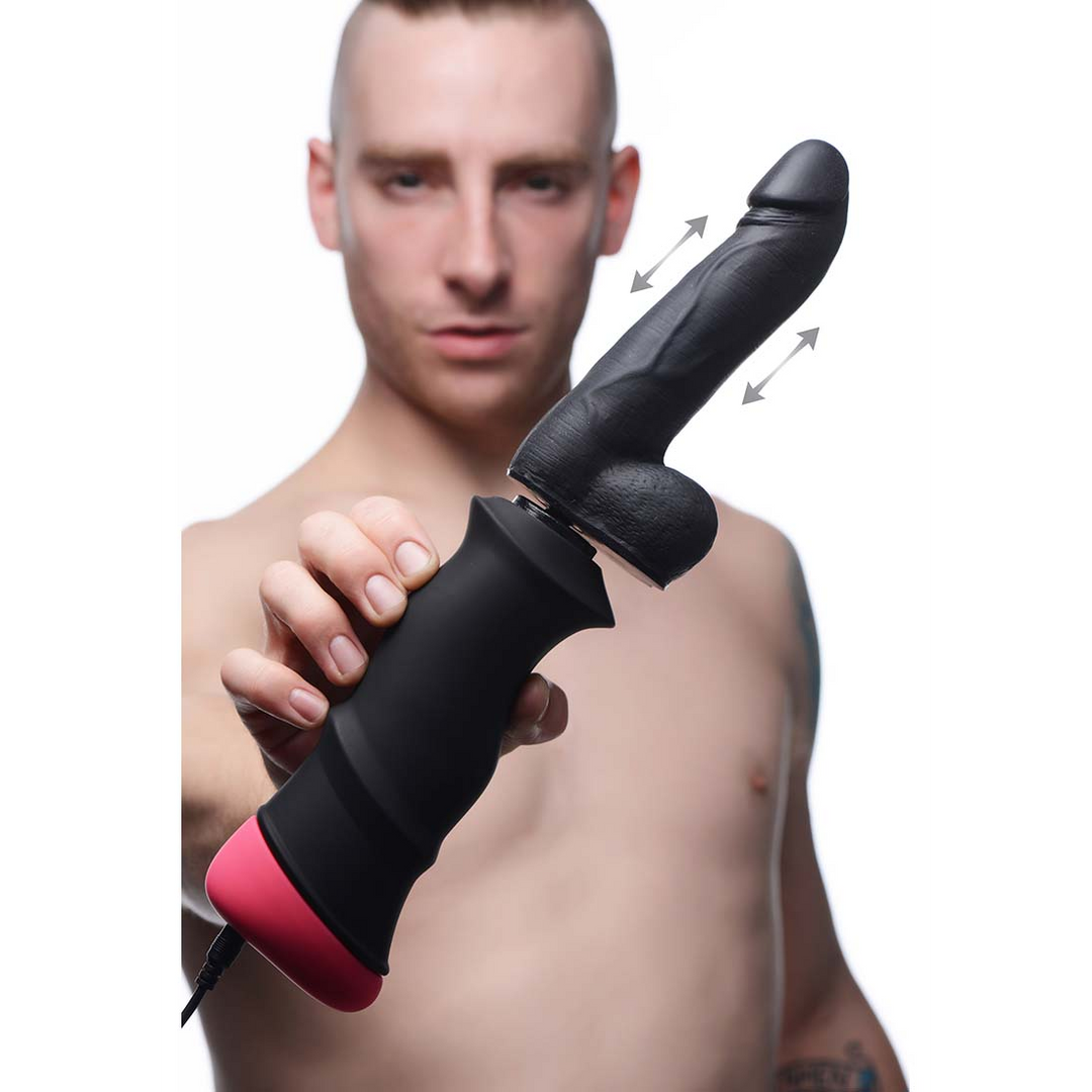 Mega Pounder Handheld Thrusting Dildo - Powerful & Realistic