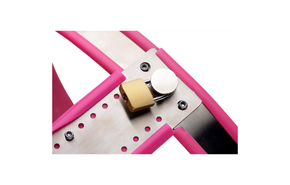 Roestvrijstalen Verstelbare Vrouwen Kinky Chastity Belt - Roze