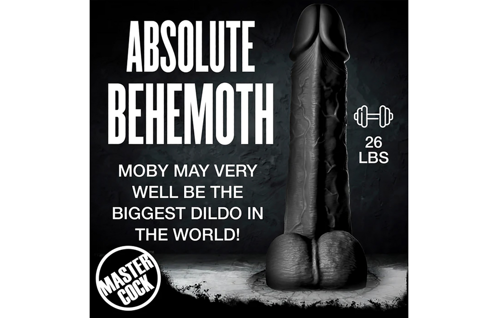 Moby Super Dildo 60 cm Schwarz – XXL Realistisches Vergnügen