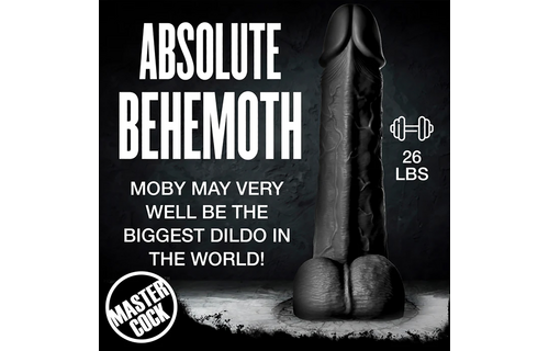 Moby Super Dildo - 2 Fuß / 60 cm - Schwarz