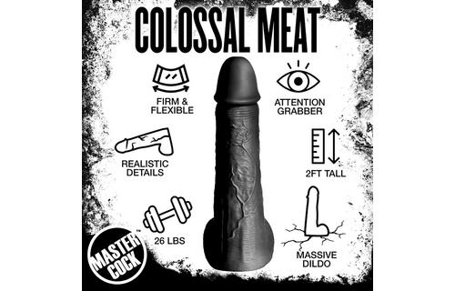 Moby Super Dildo 60 cm Black – XXL Realistic Pleasure