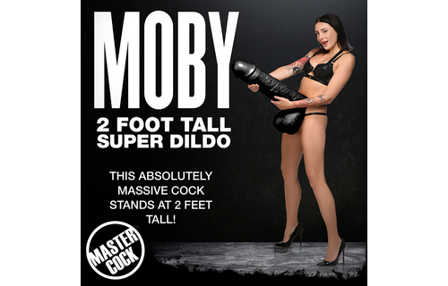 Moby Super Dildo - 2 ft / 60 cm - Black