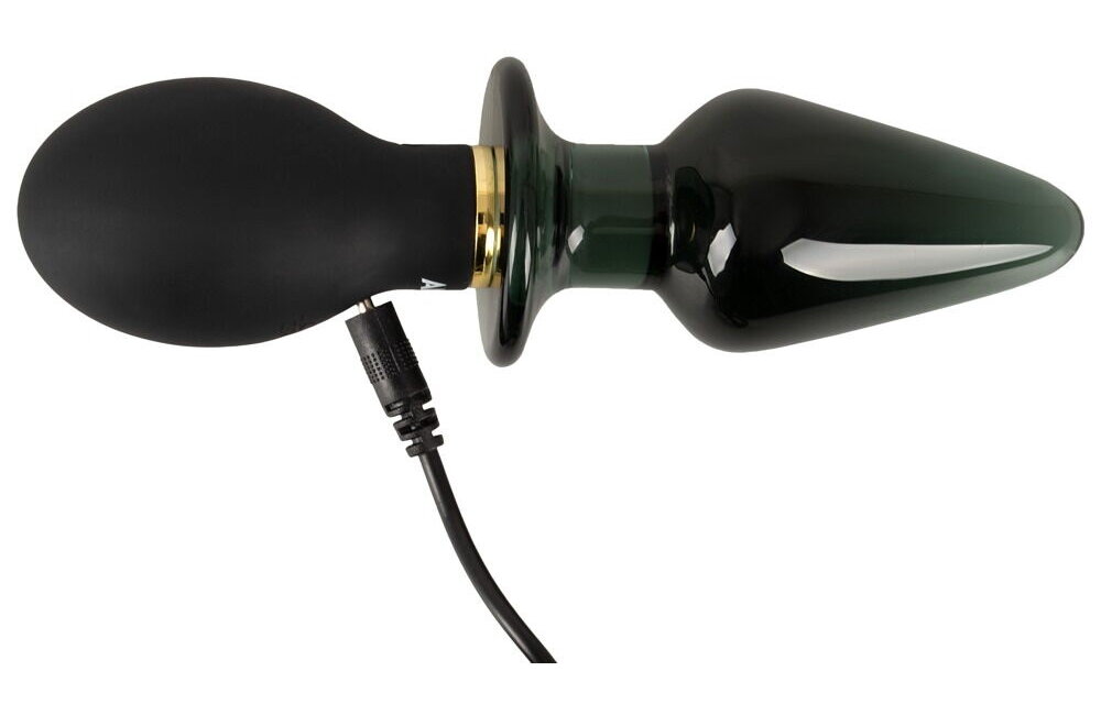 Doppelseitiger Butt Plug 16,6 cm | Vibrierend Silikon & Glas