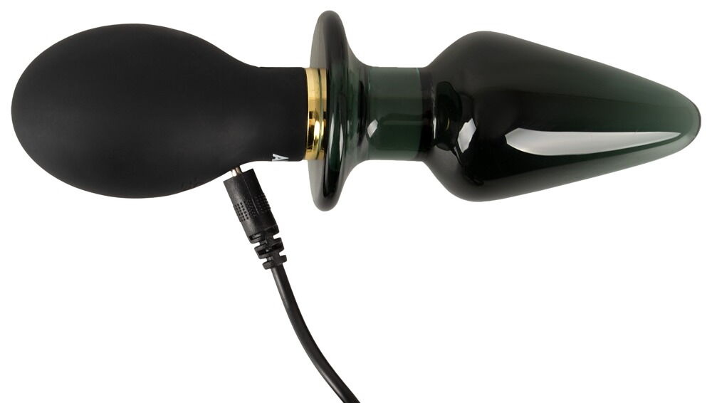 Doppelseitiger Butt Plug 16,6 cm | Vibrierend Silikon & Glas