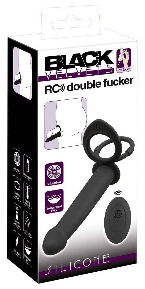 RC Double Fucker 13,1 cm | Vibrerende Penisring & Afstandsbediening
