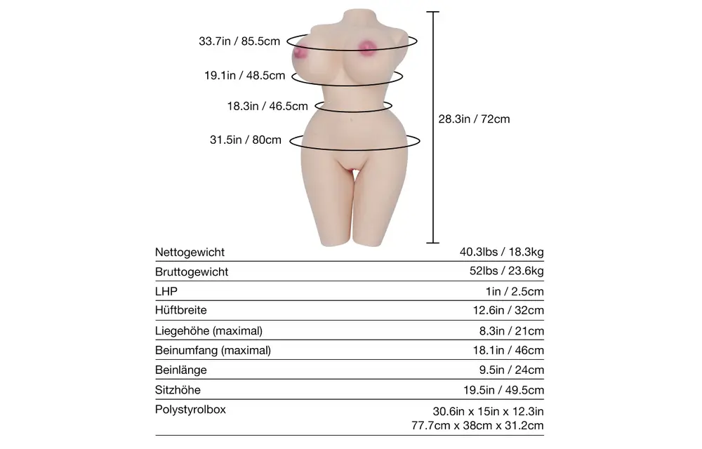 Monica 2.0 | 18.3 kg Hentai sex doll with erect nipples