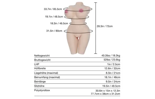 Monica 2.0 | 18.3 kg Hentai sex doll with erect nipples