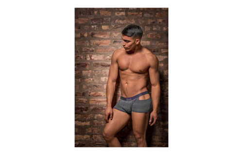 Heather Haze Cutout Shorts S - Stijlvol & Sportief Grijs