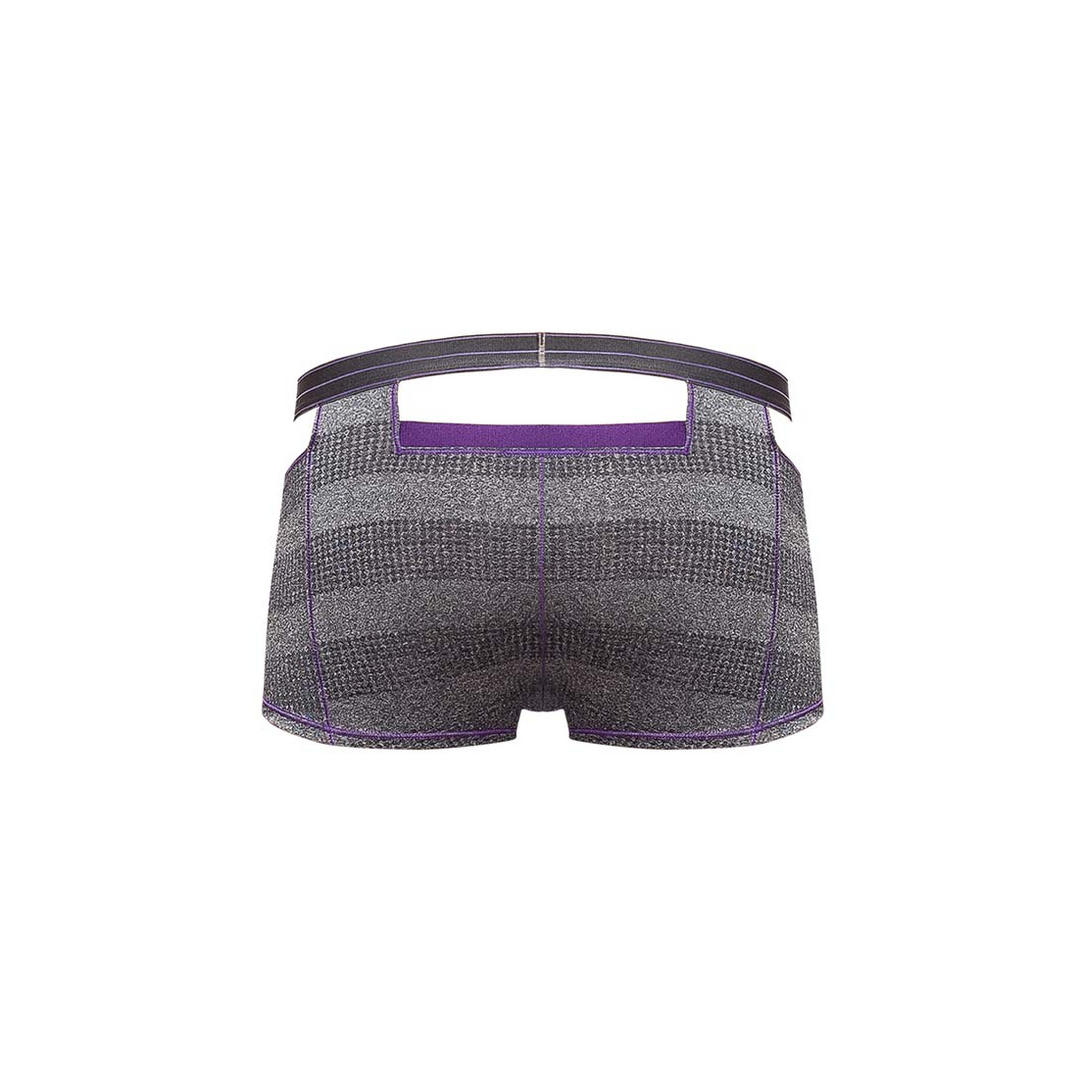 Heather Haze Cutout Shorts S – Stilvoll & sportlich Grau