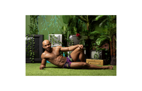 Mini Short - L Pride: Stylish Galactic Mini Short Male Power