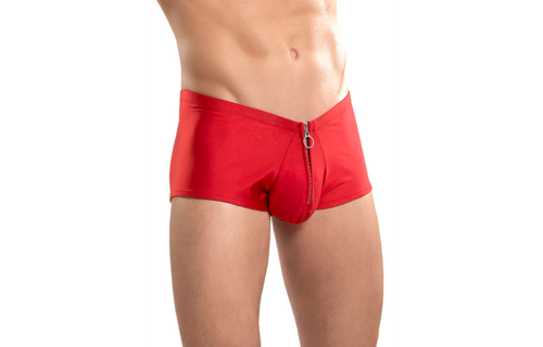 Shorts with zip - L/XL - Red