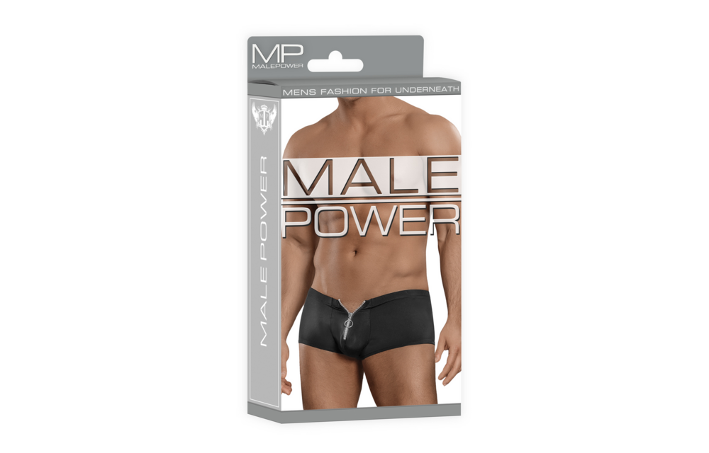 Shorts Met Rits L/Xl Zwart | Stijlvol & Comfortabel Male Power