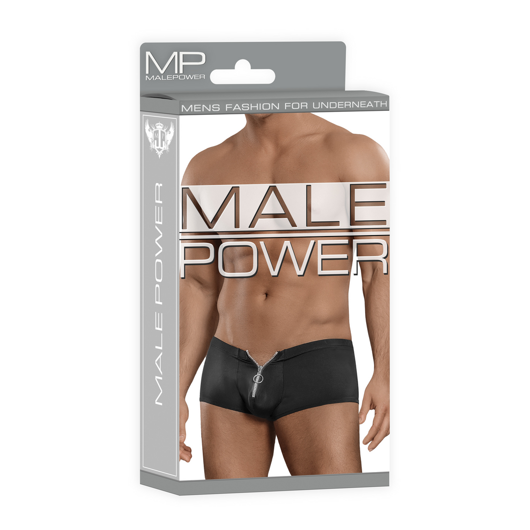 Shorts Met Rits L/Xl Zwart | Stijlvol & Comfortabel Male Power
